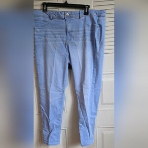 Time and Tru Women's High Rise Mom Jeans, light blue stretch plus size 20